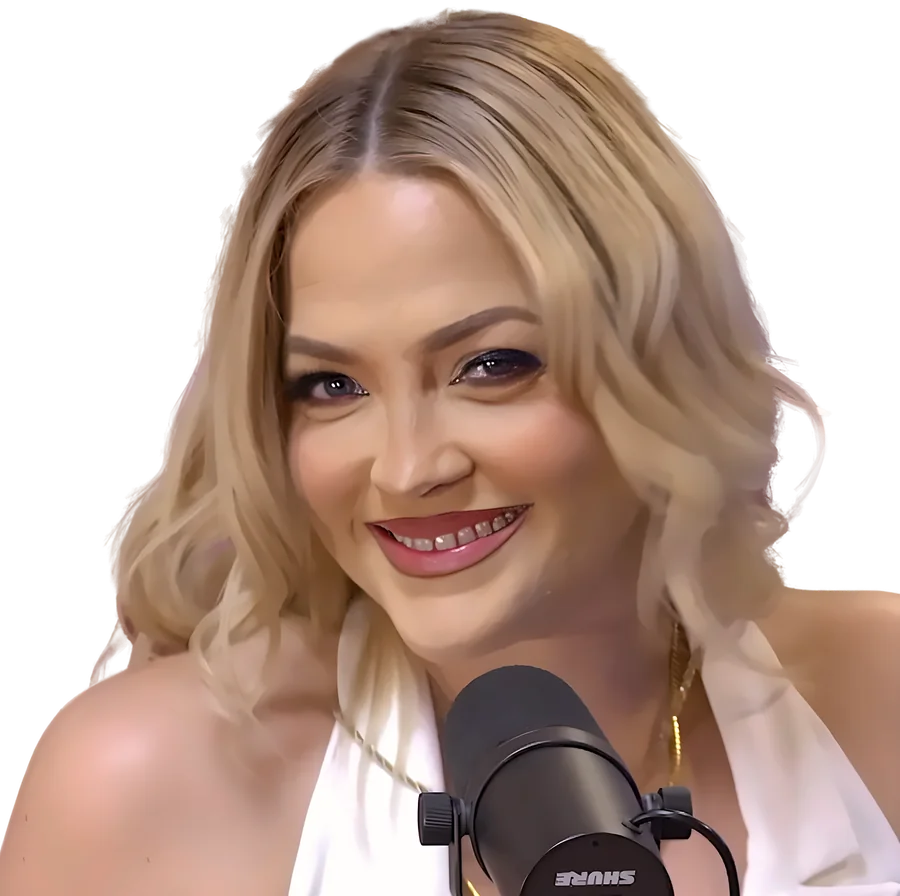 Alexis Texas smiling in the Private Talk studio